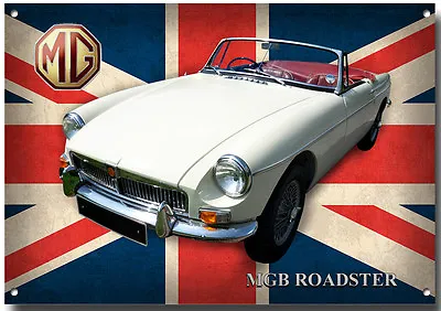 Mgb Roadster Metal Sign.(a3) Sizehigh Gloss Finish.vintage/classic Mg Cars. • $21.07