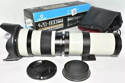 Canon EOS DSLR DIGITAL Fit 420 800mm Zoom Lens 1200D 1300D 2000D 4000D + More ++ • £99.99