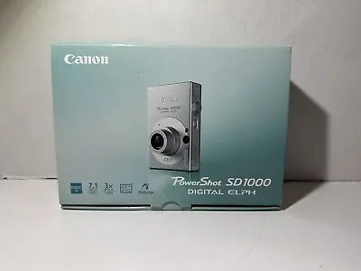 Canon PowerShot Digital ELPH SD1000 No Camera BOX ONLY W/ Charger & Accessories • $59.99