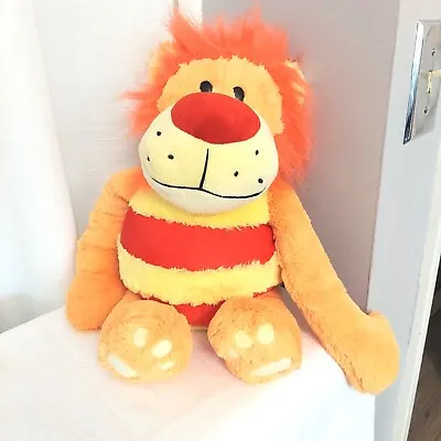 Mushabelly Ryder Lion Plush Orange Stuffed Animal Interactive Toy 20 In • $15