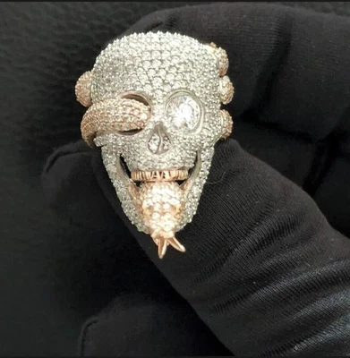 $513.66 • Buy 3 CT Men's Halloween Ring  Diamond  Ring 14KYellow Gold Plated