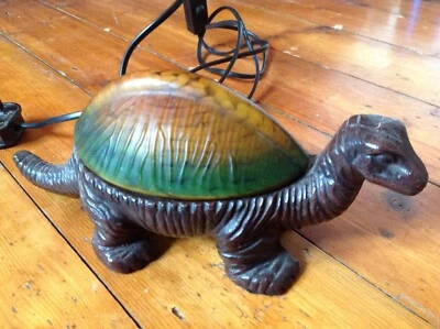 £15 • Buy Metal Dinosaur Glass Shell Desk Bed Side Lamp
