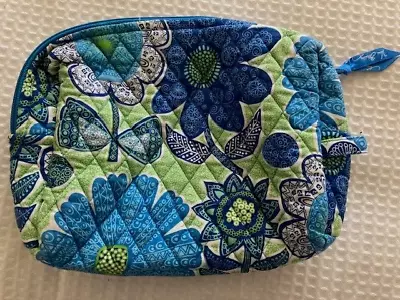 Vera Bradley Doodle Daisy (2012) Retired Pattern Large Cosmetic Bag With Liner • $10.77