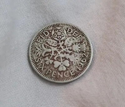 Very Rare Elizabeth Ll British Sixpence 6p Coin 1962 UK Sterling  • £150
