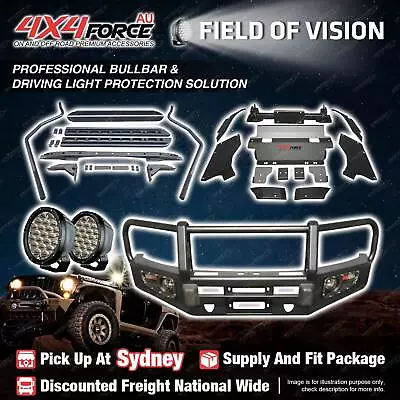 Armor Bullbar Skid Plate LOOP Lights Side Steps For Toyota Hilux Revo SYD Stock • $1855