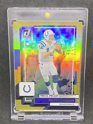 Peyton Manning RARE GOLD HOLO REFRACTOR INVESTMENT CARD COLTS MINT • $17.99