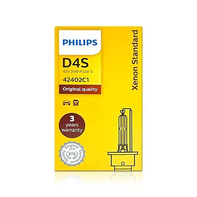 Philips OEM D4S 4300K HID Xenon Replacement Headlight Bulb | 42302 | Pack Of 1 • $63.99
