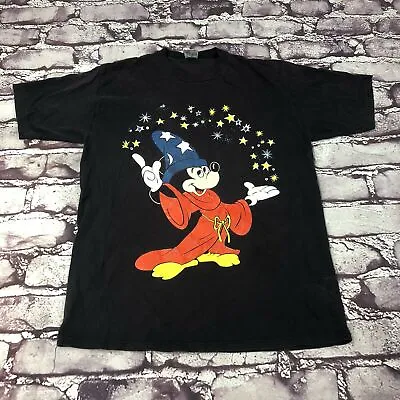 Vintage Fantasia Mickey Mouse Heavy Cotton White S-4XL Shirt MM1030 • $18.04