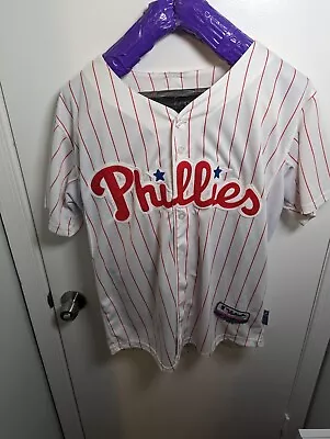 Hunter Pence #3 Philadelphia Phillies Majestic Sewn Jersey Size 48 MLB Baseball • $39.99