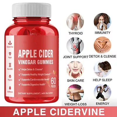 60 Keto Gummies Apple Cider Vinegar Advanced Weight Loss Fat Burner Management • $15.99