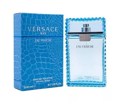 Versace Man Eau Fraiche By Gianni Versace 6.7 Oz EDT Cologne For Men New In Box • $60.92
