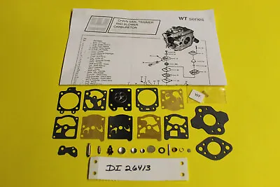 McCulloch Chainsaw MS1635 Carburetor Walbro WT674 Carb Kit • $28.95