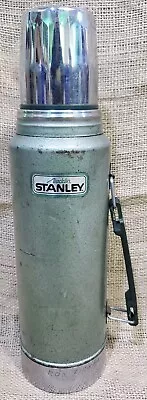 Aladdin Stanley Vintage Thermos A-944DH Complete Green Metal Cup Stopper USA ORG • $19.99