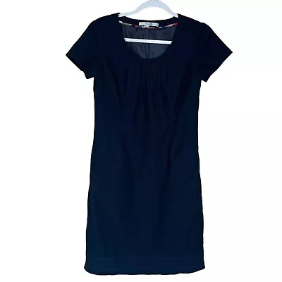 Boden Women Size 6 Montmatre Corduroy Dark Navy Midi Sheath Dress • $22.99