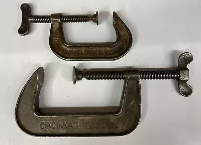 2 Vintage Cincinnati Tool Co. / Hargrave Steel C Clamps - 5 Inch + 540 • $35.44