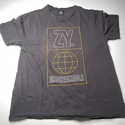 Zoo York Logo T Shirt Mens Size L Charcoal Casual Style Summer Fit Streetwear • £19.80