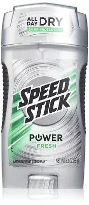 3-Pack Mennen Speed Stick Deodorant Antiperspirant 3 Ounce Power Fresh (88ml) • $18.99