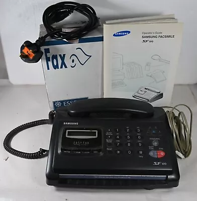 Vintage SAMSUNG SF 150 Fax Machine Working Order Instructions & 4 Rolls Paper • £35