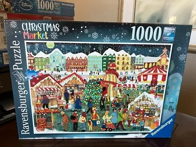 NEW Ravensburger * CHRISTMAS MARKET * 1000 Piece Jigsaw Puzzle • $32.99