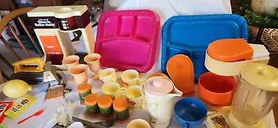 100+ Pieces Of 1980s Play Food Toy Appliances Tableware And Sweet Toot Train. • $9.99