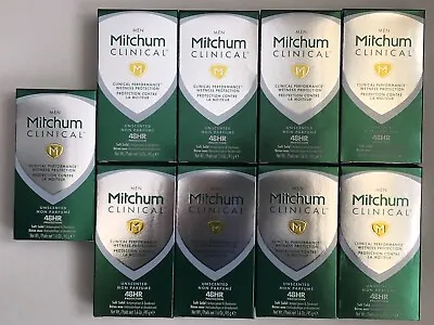 9 MITCHUM MEN CLINICAL MEN UNSCENTED SOFT SOLID ANTIPERSPIRANT DEODORANT 1.6oz • $132.99