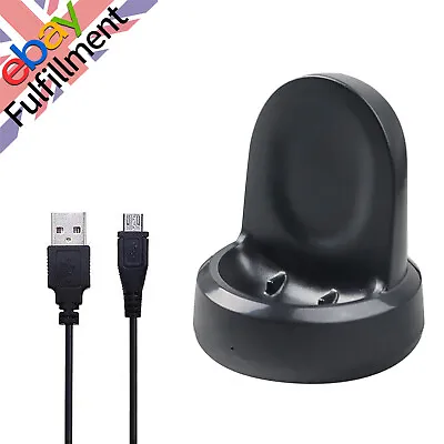 5V Wireless Charger Charging Dock Holder For Galaxy Smart Watch Gear S2 S3 R800 • £11.99