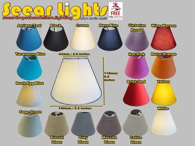 £15.99 • Buy Candle Size 5.5” Chandelier Lampshade Clip On Coolie Shade Pendant Wall Light
