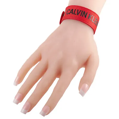 Calvin Klein Jeans Denim Hit Unisex Nylon Bracelet Red Bracelet • £11.17