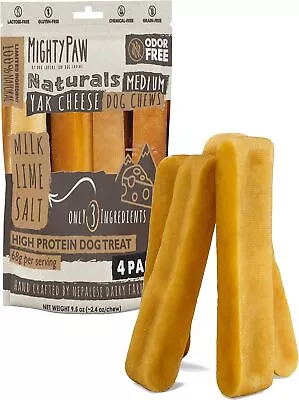 Mighty Paw Yak Cheese Chews For Dogs | All-Natural Long Lasting Pet Treats. Odor • $48.14