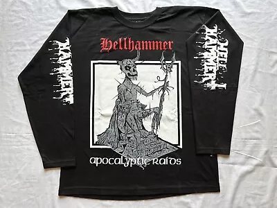 HELLHAMMER - Apocalyptic Raids Longsleeve Shirt (L) Heavy Black Metal Bathory • $44.90