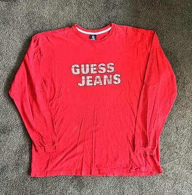 Vintage Guess Jeans Longsleeve T Shirt Size XXL 90s • $30