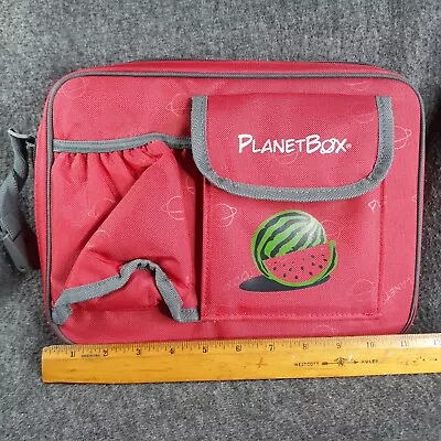 Planet Box 5 Compartment Metal Lunchbox With Red Zipper Case Watermelon • $39.91