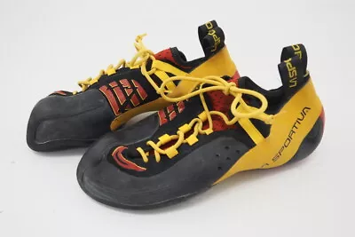 La Sportiva Genius Climbing Shoes EU 44.5 / US-M 11 Yellow/Black • $54.99