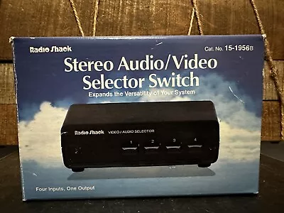 RADIO SHACK Audio Video Selector Switch Cat Model No. 15-1956B • $10.90