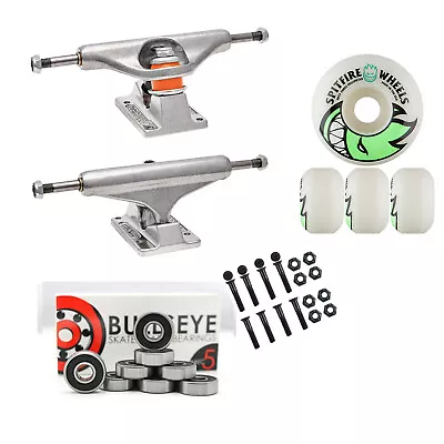 INDEPENDENT 139mm Skateboard TRUCKS 53mm SPITFIRE Wheels Bearings COMBO PACKAGE • $74.95