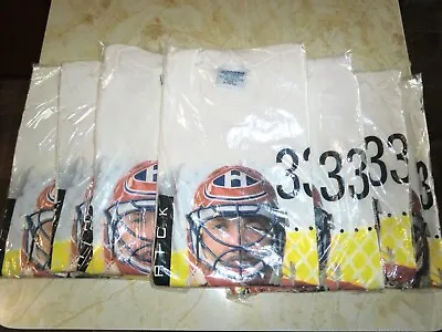 7 Vintage NOS PATRICK ROY XL GILDAN T SHIRTS Montreal Canadiens NHL Hockey • $34.99