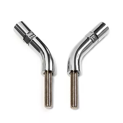 Chrome Mirror Stem Extender 3 Inch Extension Set For Harley-Davidson Motorcycles • $14.99