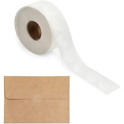 $15.99 • Buy Envelope Seals, Clear Mailing Labels, Round Stickers Roll (2 In, 1000 Pieces)
