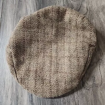 Totes Mens Sz L Cabbie Cap Hat Newsboy Wool Blend Tweed Vintage • $12.99