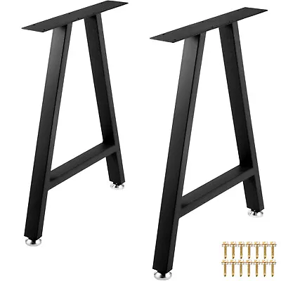 VEVOR Metal Table Legs Dining Table Legs 28 X17.7  A-Shaped Desk Legs Set Of 2 • $69.99