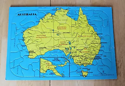 Vintage JOHN SANDS Jigsaw MAP OF AUSTRALIA Complete • £0.99