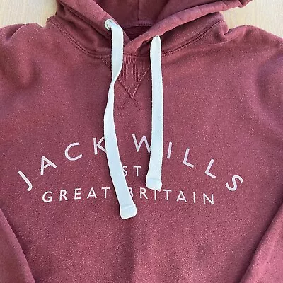 Jack Wills Hoody Dark Red XS • £3