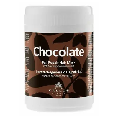 Kallos Chocolate Full Repair Hair Mask For Dry And Damaged Hair 1000ml • £9.29