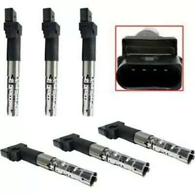 Ignition Coil Set Of 6 For 2002-2005 Volkswagen Golf GTI VR6 • $269.93