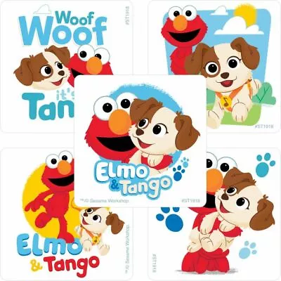 Elmo And Tango Stickers X 5 - Birthday Supplies - Favours - Sesame St Party Fun • $1.90