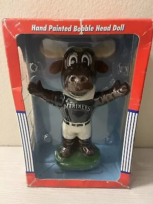 Seattle Mariners Moose Mascot Official MLB Bobblehead Doll Bobble Dobbles AGP • $59.99