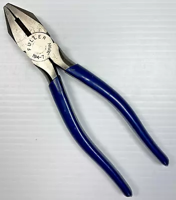 Vintage Fuller Tools 194-7 Lineman's Pliers With Blue Grips Made In Japan Tool • $24.95