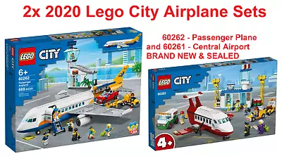 Lego City 60262 60261 PASSENGER AIRPLANE Central Airport Terminal BRAND NEW Town • $320