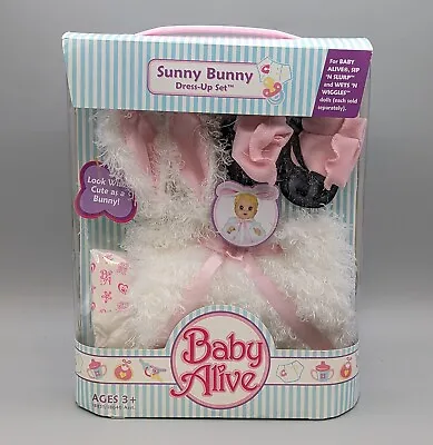 New 2007 Hasbro Baby Alive Sunny Bunny Dress Up Set Doll Clothes Accessories • $50.46