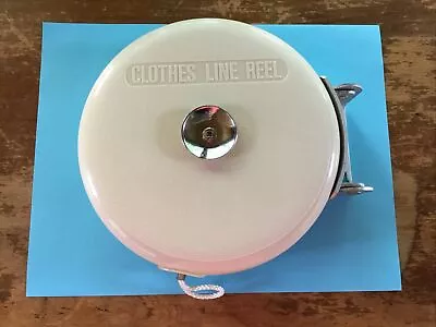 Vintage Clothes Line Retractable Clothesline Reel Bright UK Design NICE • $17